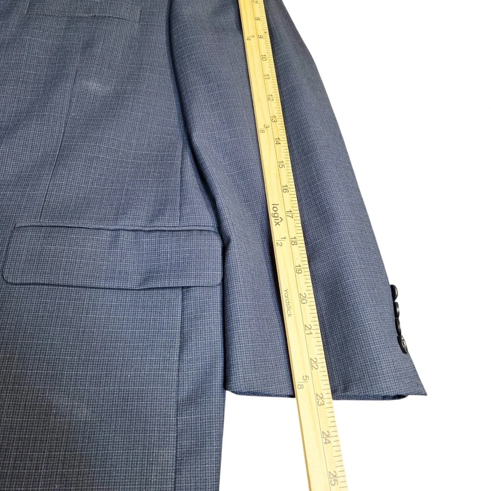 Burberry London Kensington Wool Mens Blazer Jacket Sport Coat 46 SHT See Details